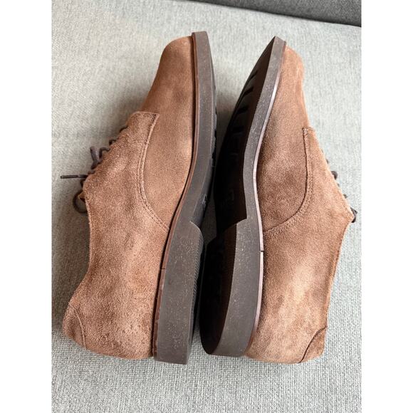 L.L. Bean Men\'s‎ Beige Leather Suede Oxford Shoes Sz 14